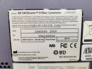BD FACSCanto II Flow Cytometer System with Accessories, 14 of 78