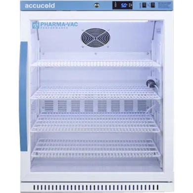 Accucold ARG61PVBIADA 6 Cu. Ft. ADA Height Glass Door Vaccine Refrigerator