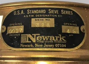 Newark #325 Brass 8-Inch Laboratory Sieve with 45 μm Stainless Steel Mesh, 3 of 3