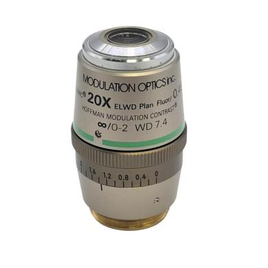 Nikon Hoffman Modulation Contrast 20x ELWD Plan Fluor Microscope Objective-cover