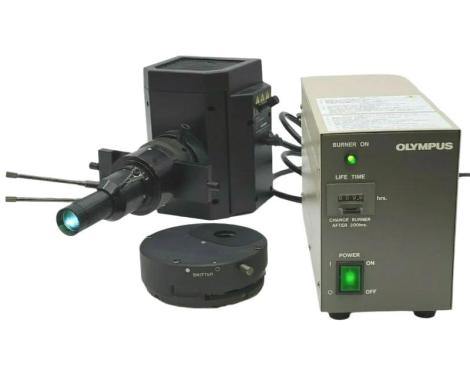 Olympus IX-RFA/S Fluorescence Illuminator with Filter Turret, Mercury Lamphouse, and Power Supply-cover