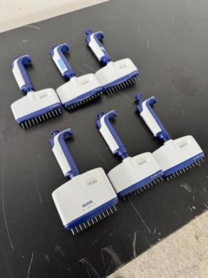 Rainin Pipet-Lite XLS Multichannel Pipettes Set of 6 for Precision Liquid Handling-cover