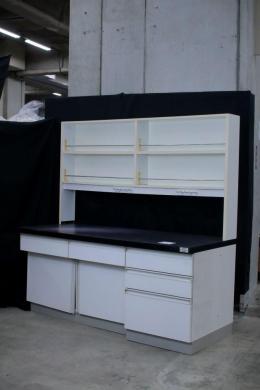 Yamato Primetop2 Side Laboratory Workbench with Reagent Rack, W180×D75×H80(H180) cm-cover
