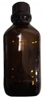 Square brown glass laboratory flask - 1000 ml-cover