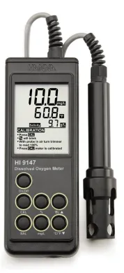 Hanna HI 9147-04 Dissolved Oxygen Meter with Galvanic Probe for Aquaculture