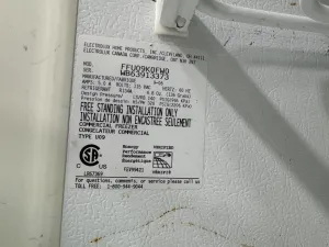Electrolux FFU09KOFWO Free-Standing Commercial Freezer with Wire Shelves, 4 of 4
