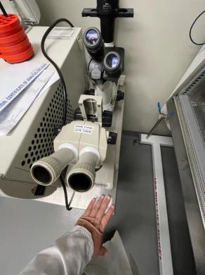 Stereo Microscope with Binocular Viewing for Laboratory Applications-cover