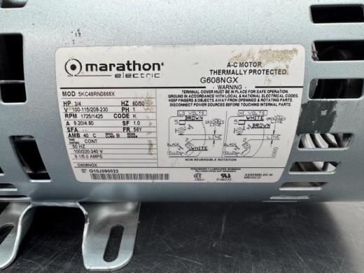 Gast Vacuum Pump with Marathon Electric 3/4 HP 3-Phase Thermally Protected Motor 5KC49RN0666X-cover