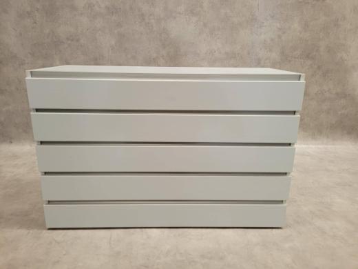 S+B Plinth cabinet 5 drawer Ice blue 1200-cover