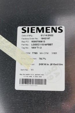 Siemens LGSEC11S18FBBT Laboratory Supply Air Terminal for Controlled Environments-cover