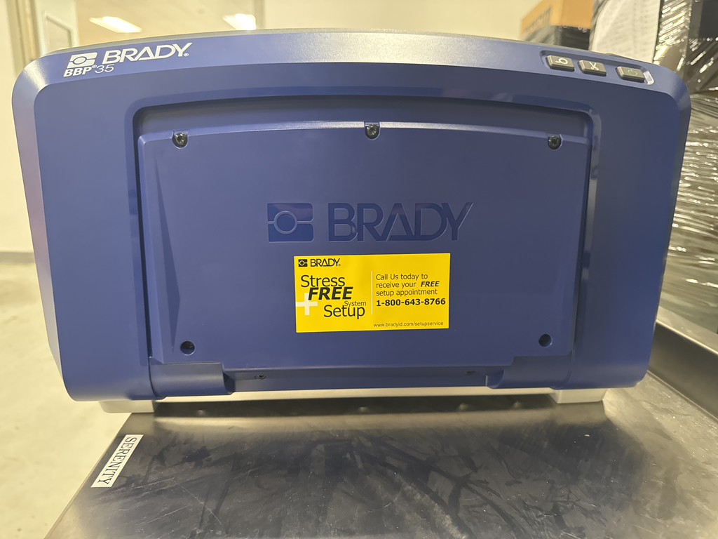Brady BBP35 Standalone Industrial and Laboratory Label Printer, 4.000 in/s Print Speed