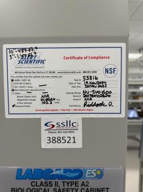 Nuaire LabGard ES 6' Class II Biosafety Cabinet for Containment Workflows-cover