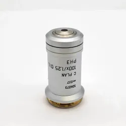Leica C Plan 100x Oil Immersion Phase Contrast Microscope Objective 506073, 2 of 3