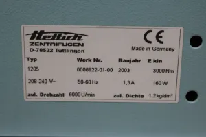 Hettich Rotofix 32 Centrifuge, 3 of 3