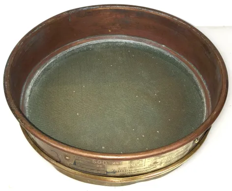 Endecotts #35 Brass 8-Inch Laboratory Test Sieve with 500µm Aperture