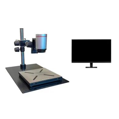 Inspectis F30s Digital Boom Microscope with 27″ UHD Monitor and ProX Software Workstation