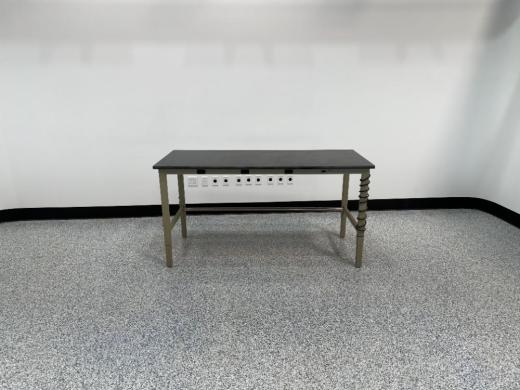 6-Foot Black Stationary Laboratory Workbench Table-cover