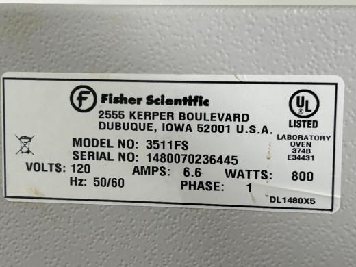 Fisher Scientific Single Chamber Laboratory Drying Oven with Manual Temperature Control-cover