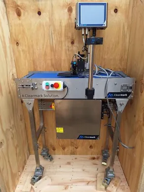 Clearmark ICE Viper plus Thermal Inkjet Coder with Stainless Steel Conveyor System