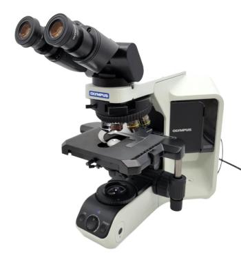 Olympus BX53 LED Microscope with Apo 2x Objective, Fluorite Optics, and Tilting Binocular Head-cover