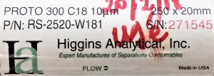 Higgins PROTO300 C18 Semi-Prep Reversed-Phase HPLC Column 25 cm × 20 mm × 10µm, 16 of 16