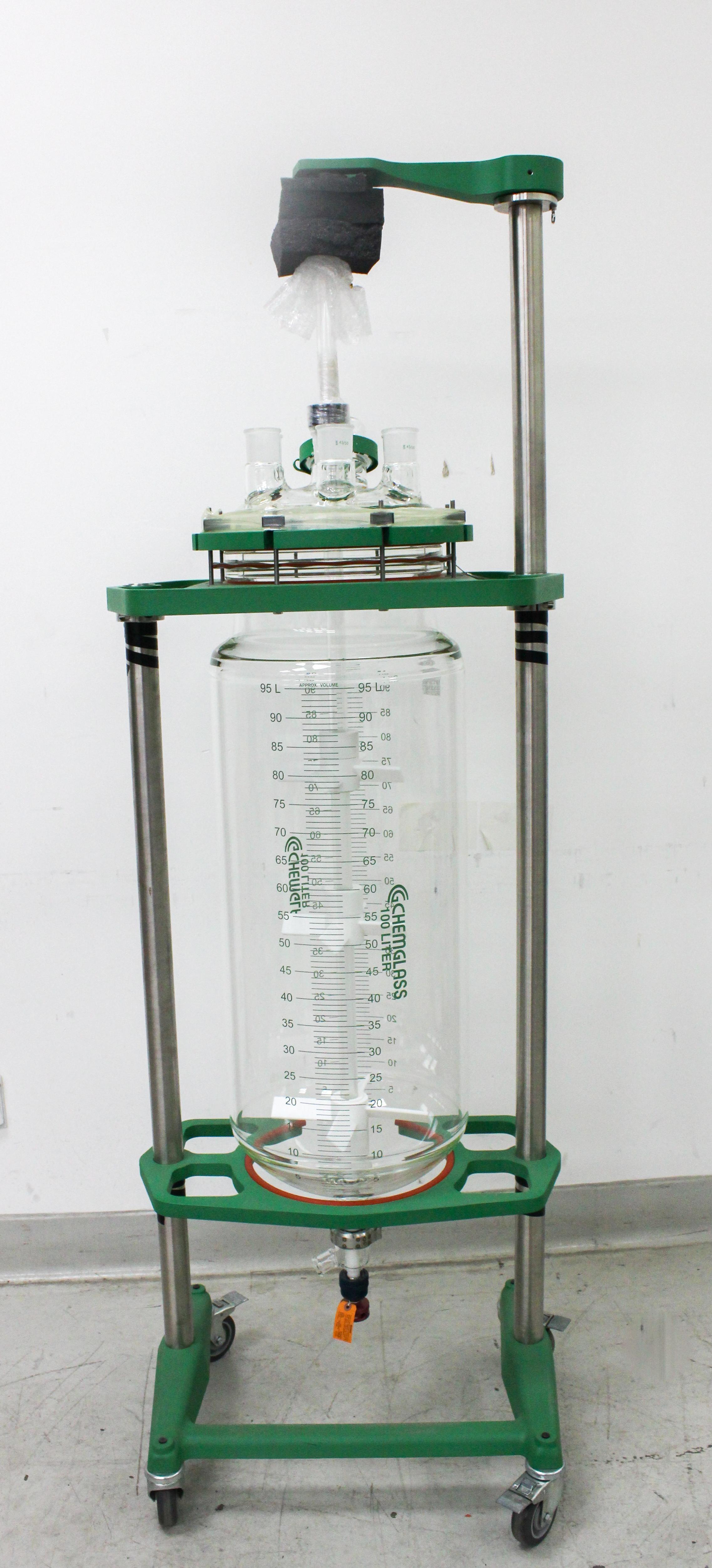 Chemglass 100L Jacketed Process Reactor System for Bioprocessing and Biochemical Applications