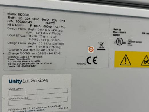 Thermo Fisher Scientific I920CD -80°C Ultra Low | QuestPair