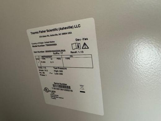 Thermo Fisher Scientific TSX Series TSX5005SA Double Door Laboratory Refrigerator-cover