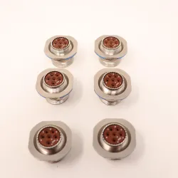 Amphenol D38999/24FE6PN 6-Pin Size 17 Circular MIL-Spec Connectors 6 Pack, 3 of 7