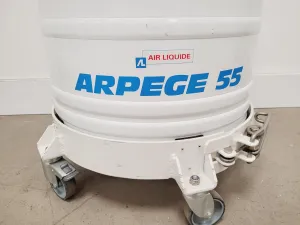 Air Liquide Arpege 55 Liquid Nitrogen Dewar with Storage Racks, 8 of 12