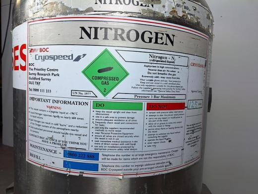 BOC Cryospeed 125l nitrogen vessel-cover