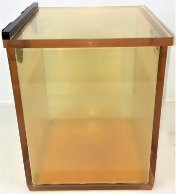 Jencons 526-041 Radiation Safety Work Box with Hinged Lid, Optical Quality Acrylic