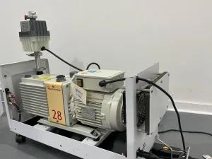 Edwards E2M28 Rotary Vane Vacuum Pump with Quiet Cover II Noise Reduction, 2 of 4
