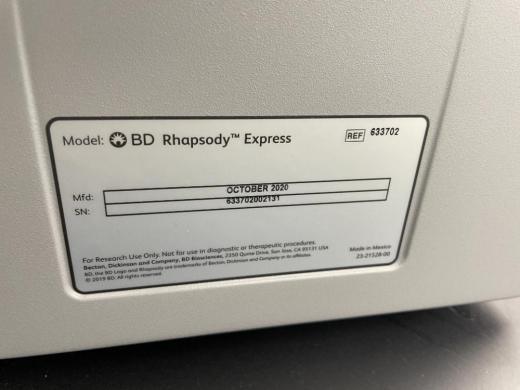 BD Rhapsody Express System for Single Cell Capture and Genomic-Proteomic Analysis-cover