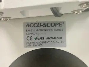 Accu Scope EXI-310 Inverted Phase Contrast Microscope with TrueChrome Metrics Camera, 13 of 13