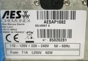 AES Dilumat S (AESAP1082) Gravimetric Diluter, 18 of 18