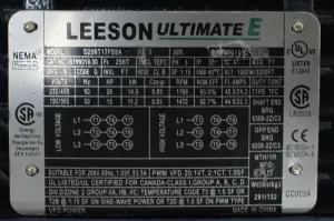 Leeson D256T17FB8A 20 HP 3-Phase 1800 RPM Totally Enclosed Fan Cooled Motor, 4 of 8
