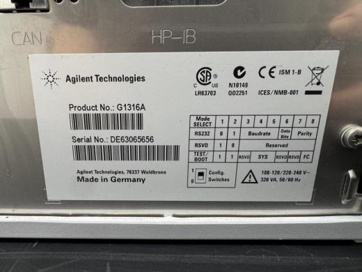 Agilent Technologies 1200 Series G1316A Thermostatted Column Compartment for HPLC-cover