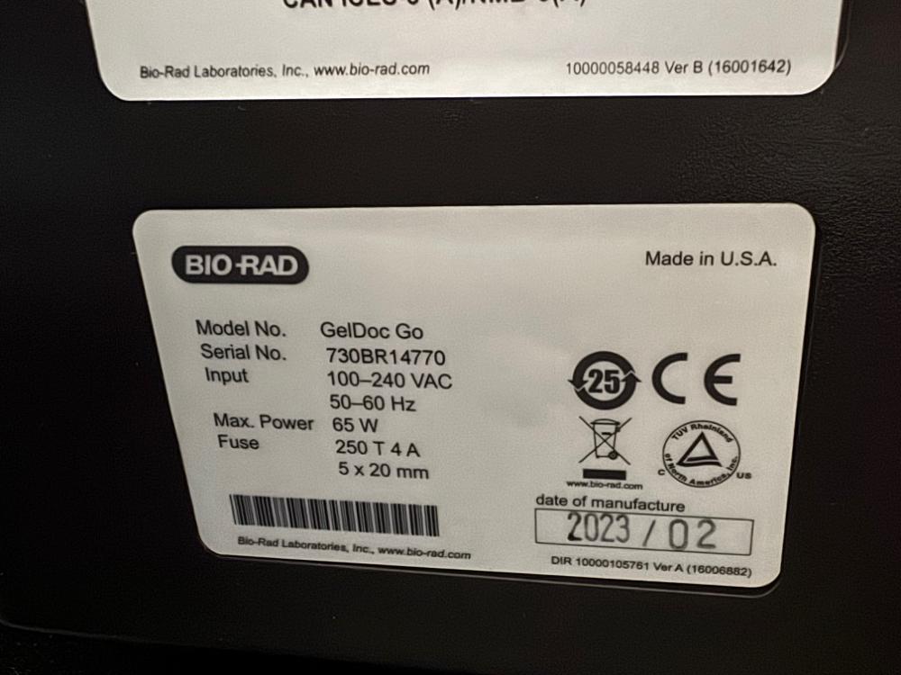 Bio-Rad Gel Doc Go Imaging System for Nucleic Acid and Protein Gel Documentation