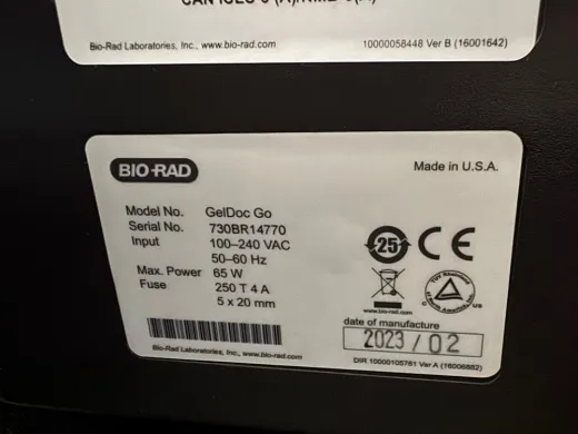 Bio-Rad Gel Doc Go Imaging System for Nucleic Acid and Protein Gel Documentation
