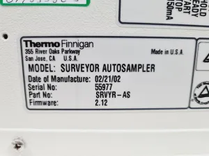 Thermo Finnigan Surveyor Photodiode Array Detector with Autosampler and LC Pump, 15 of 21