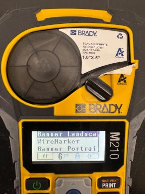 Brady M210 Handheld Label Printer with Integrated QWERTY Keyboard and LCD Display-cover