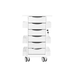 TrippNT Core 6D Laboratory Supply Storage Cart with Locking Drawers and HDPE Construction, 3 of 9