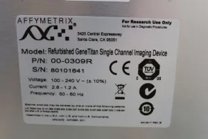 Affymetrix GeneTitan 00-0309R Single Channel Imaging Device 240V, 3 of 8