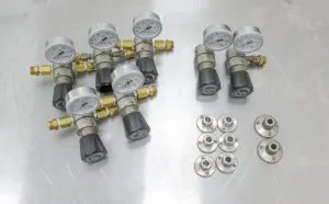 Air Products E11-N141C Set of 7 Pressure Regulators – Max Pressure 100 psi, 7 of 8