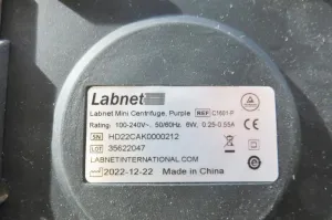 Labnet Mini Microcentrifuge C1601 with 6,000 rpm Fixed-Angle Rotor, 11 of 12