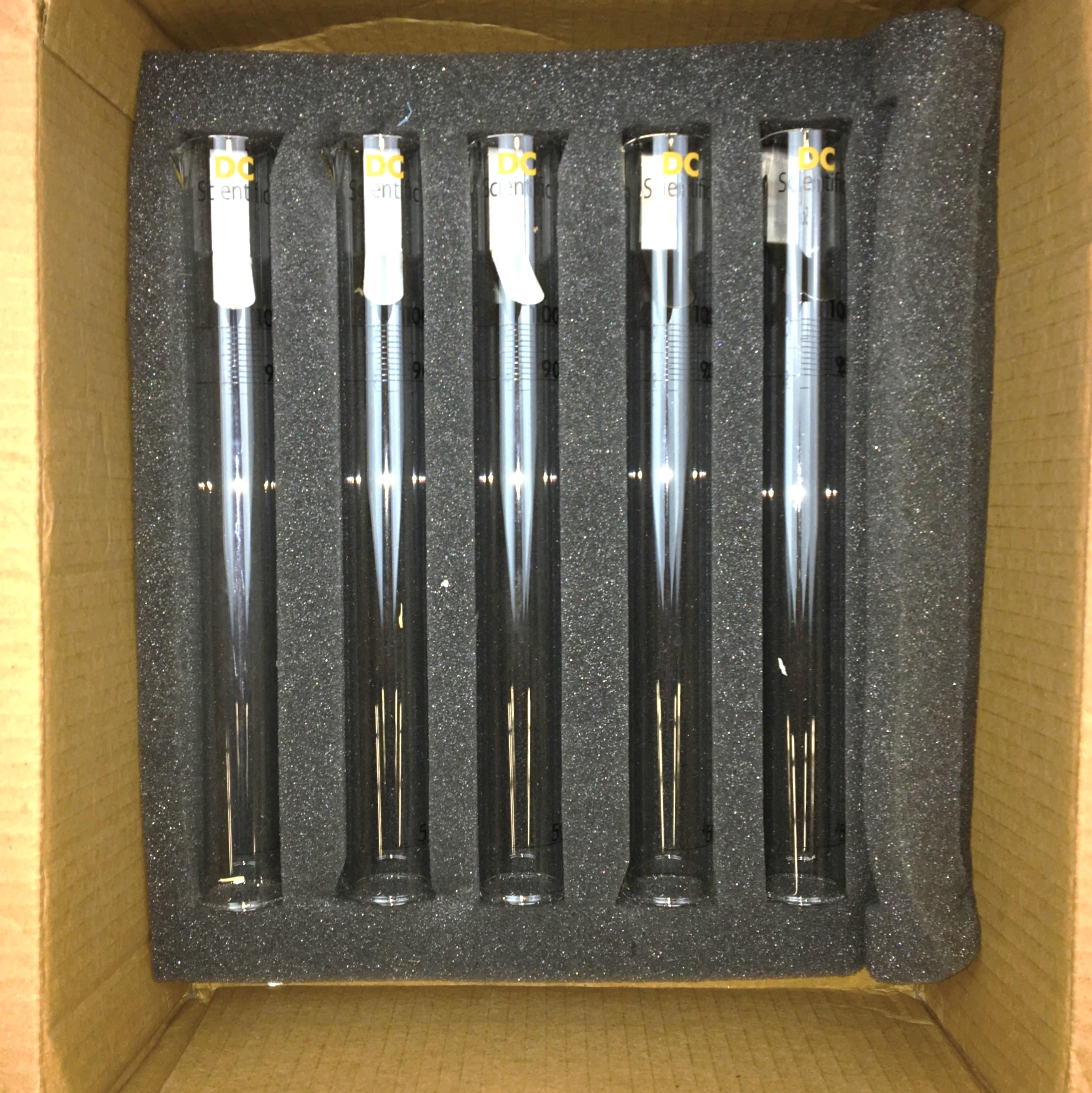 DC Scientific ASTM D86 100mL Volumetric Measuring Cylinder (Box of 4)