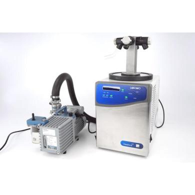 LABCONCO FreeZone 2.5 Freeze Dryer + Clear Chambers with 8 Valves + Pump-cover