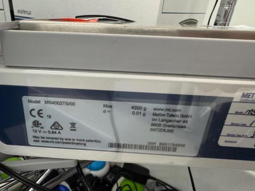 Mettler Toledo MS4002TS/00 Precision Digital Laboratory Scale with 4200g Capacity-cover