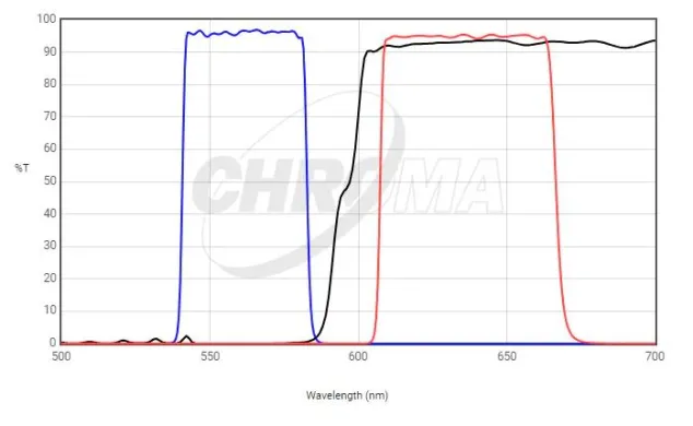 Chroma 39010 AT Bandpass Fluorescence Filter for Texas Red/mCherry/AlexaFluor 594